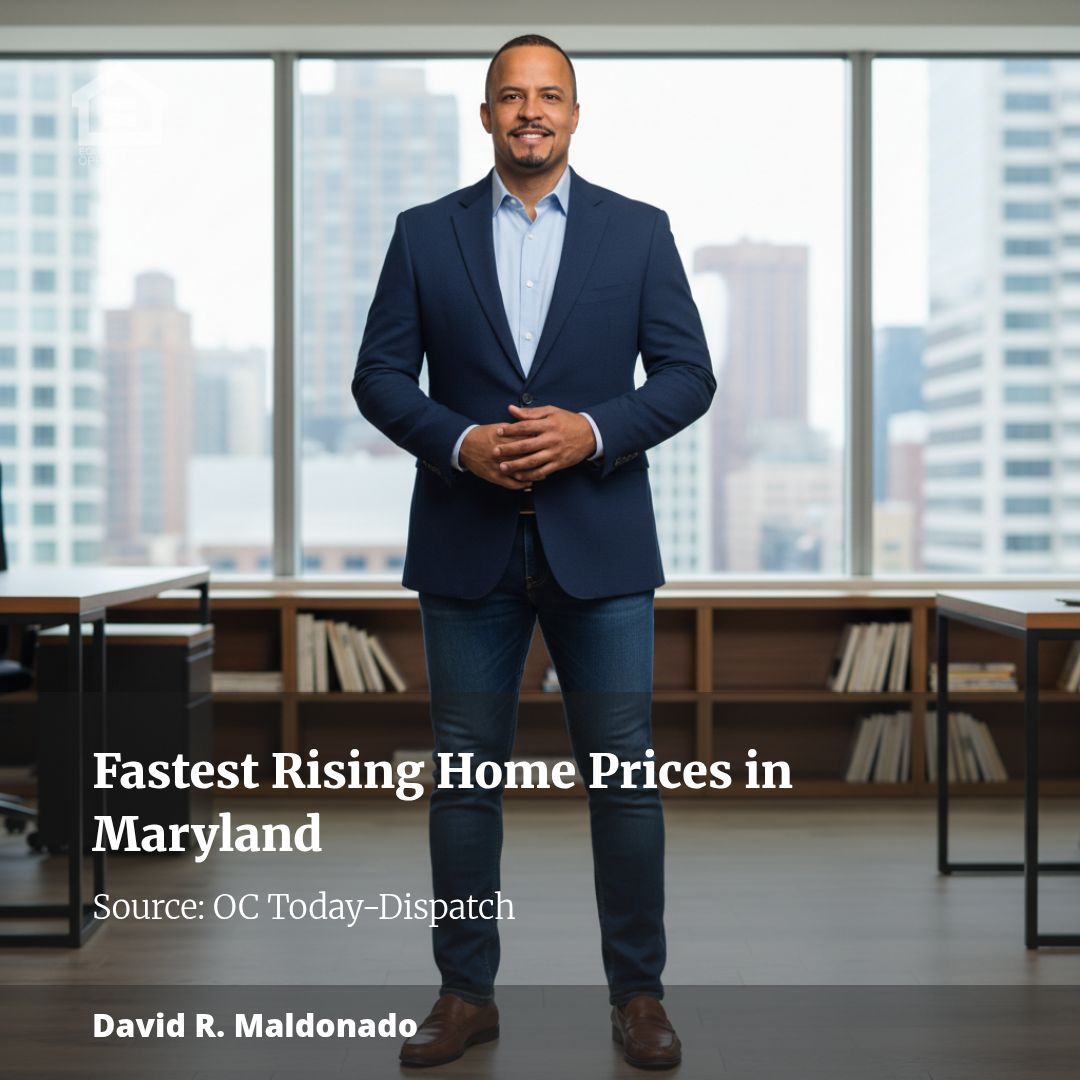 Maryland cities with the quickest rising home prices